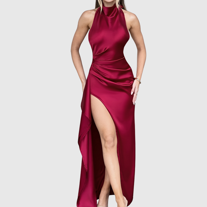 Elegant Satin Evening Dress