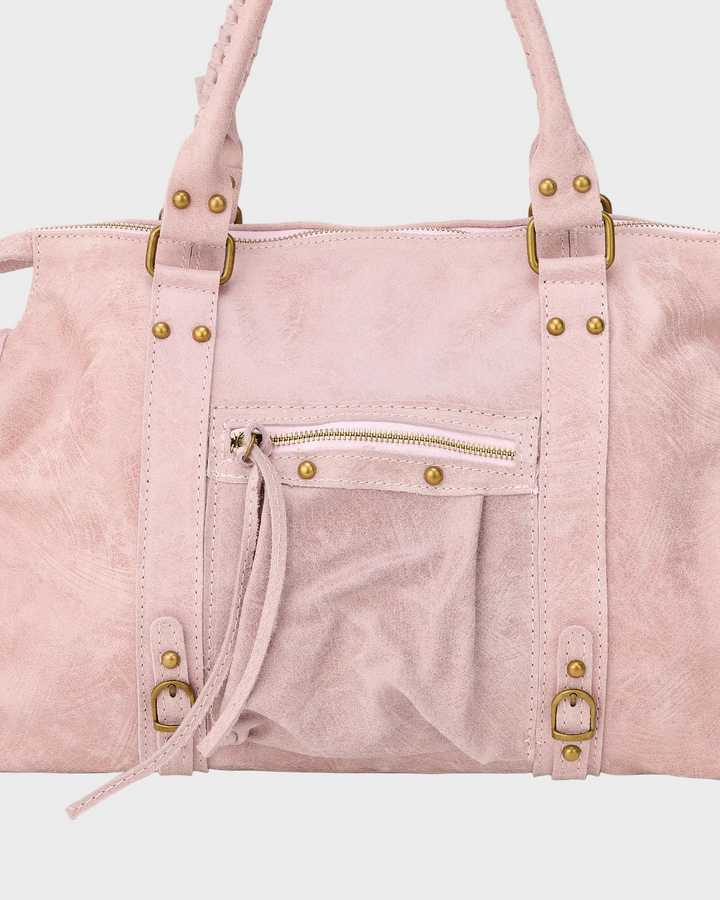 Jane | Vanille-Rosa Laptop-Tragetasche mit Handyfach