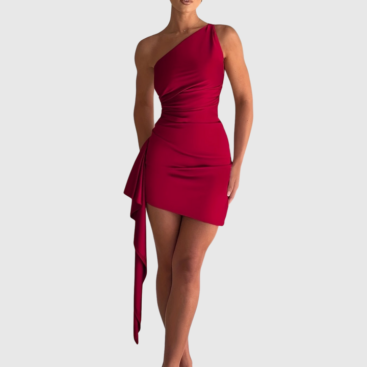 Bodycon Dress with Draping