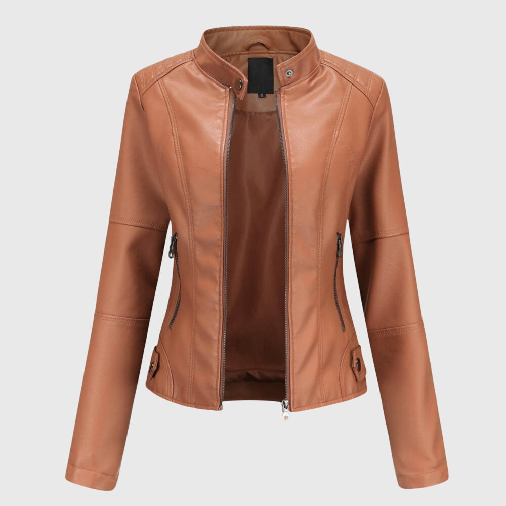 Giorgina - Elegant Leather Jacket for Women