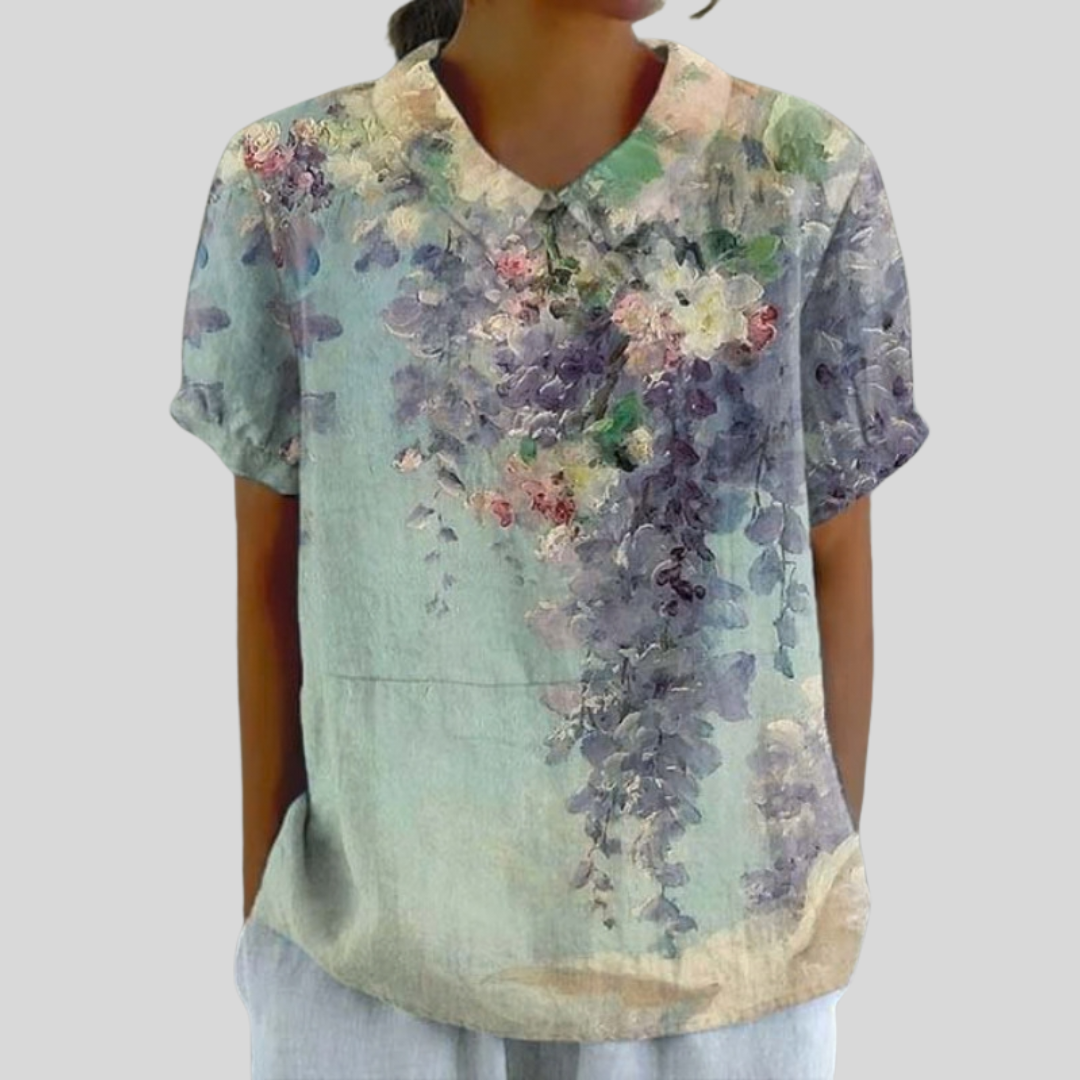 Floral Top - Watercolor Lilac