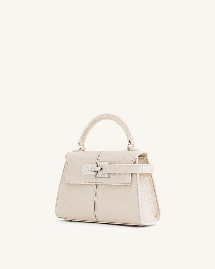 Top Handle Bag - White