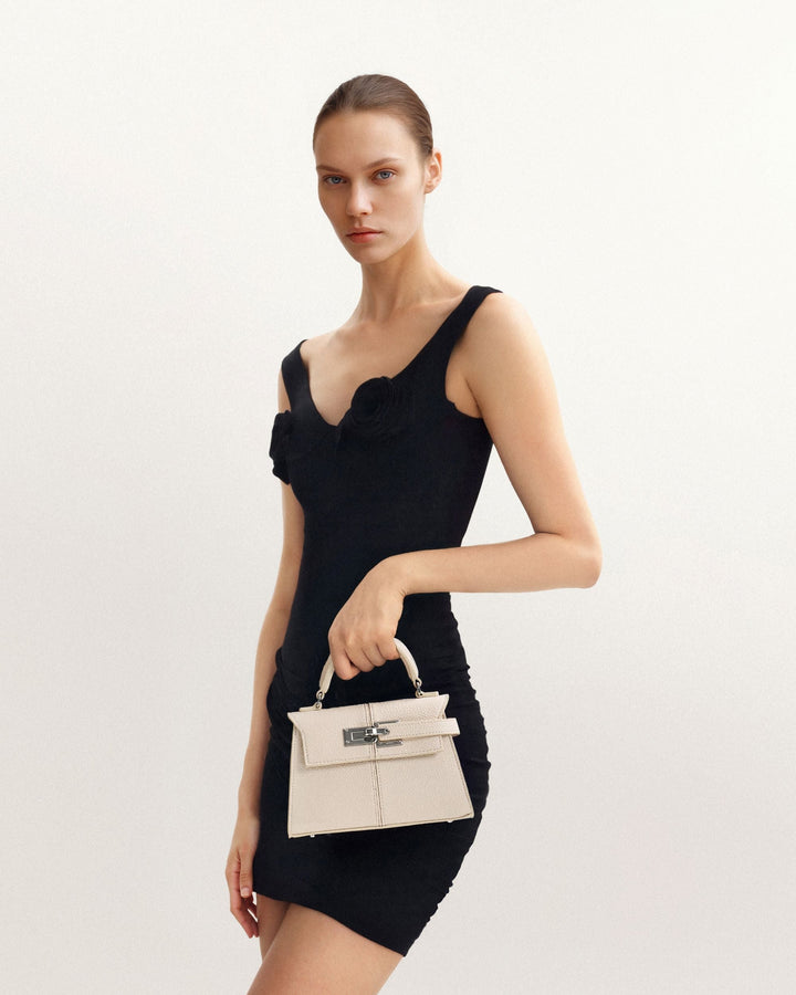 Top Handle Bag - White