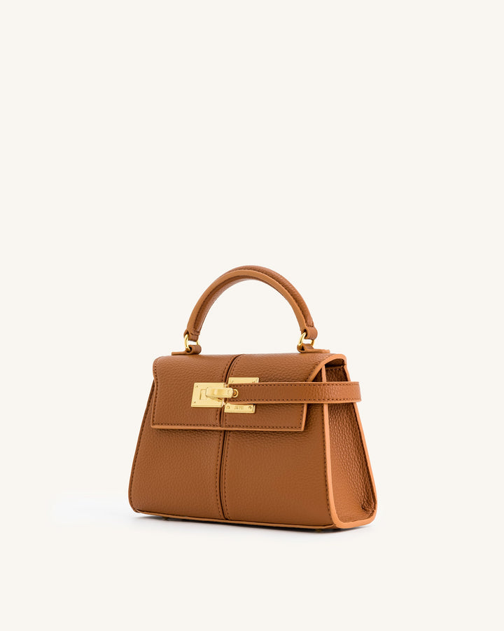 Top Handle Bag - Brown