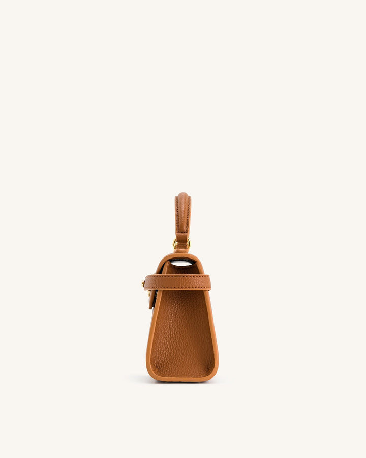 Top Handle Bag - Brown