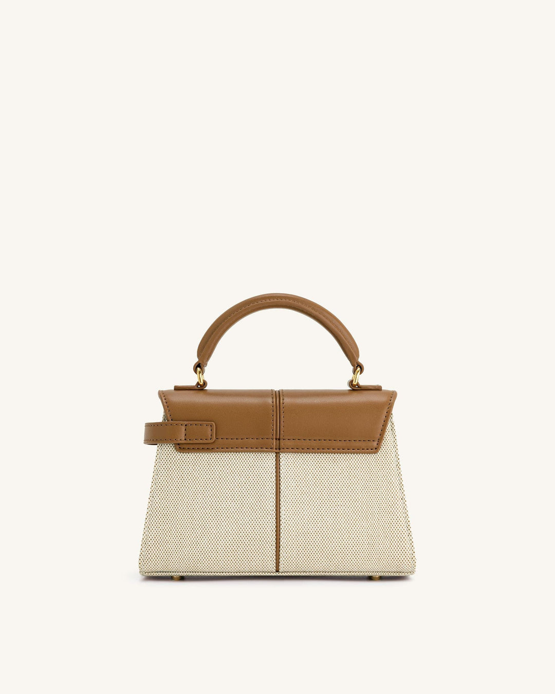 Top Handle Bag - Brown Canvas