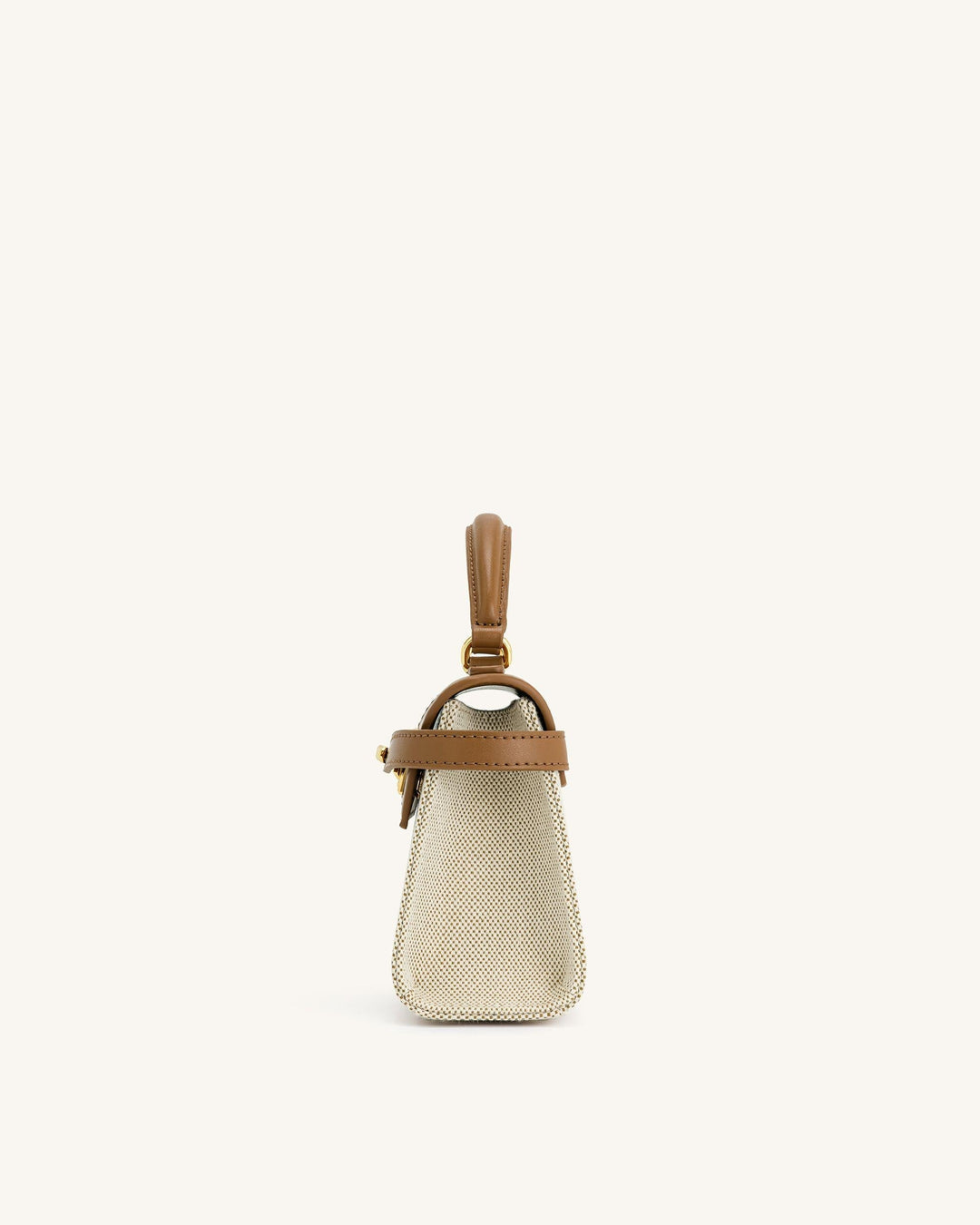 Top Handle Bag - Brown Canvas