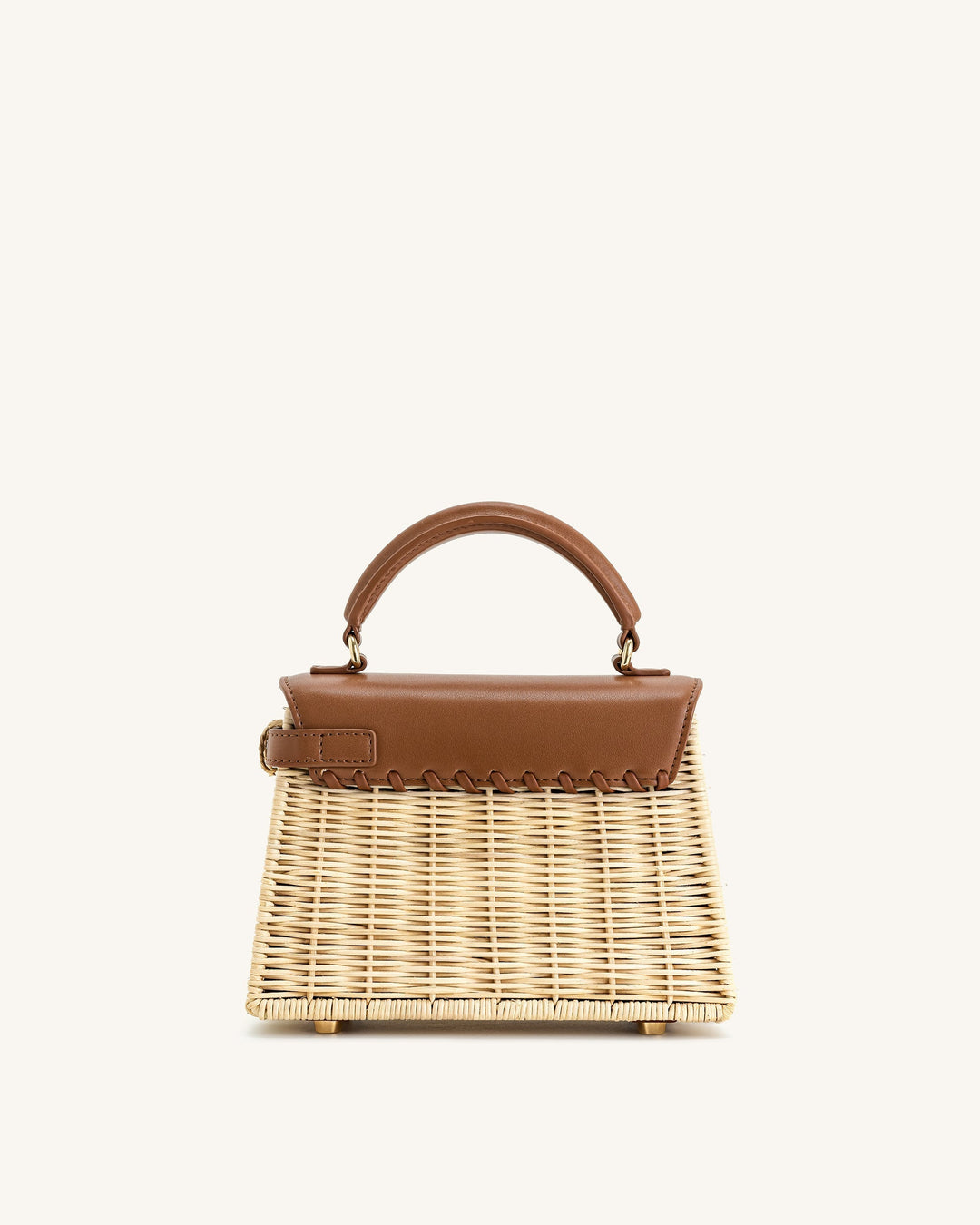 Weaving Handbag - Brown Rattan
