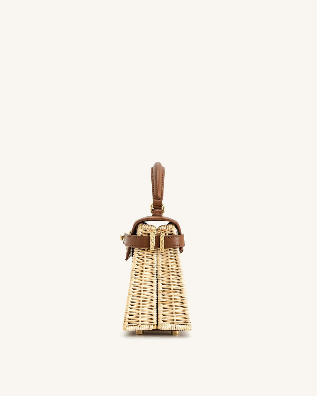 Weaving Handbag - Brown Rattan