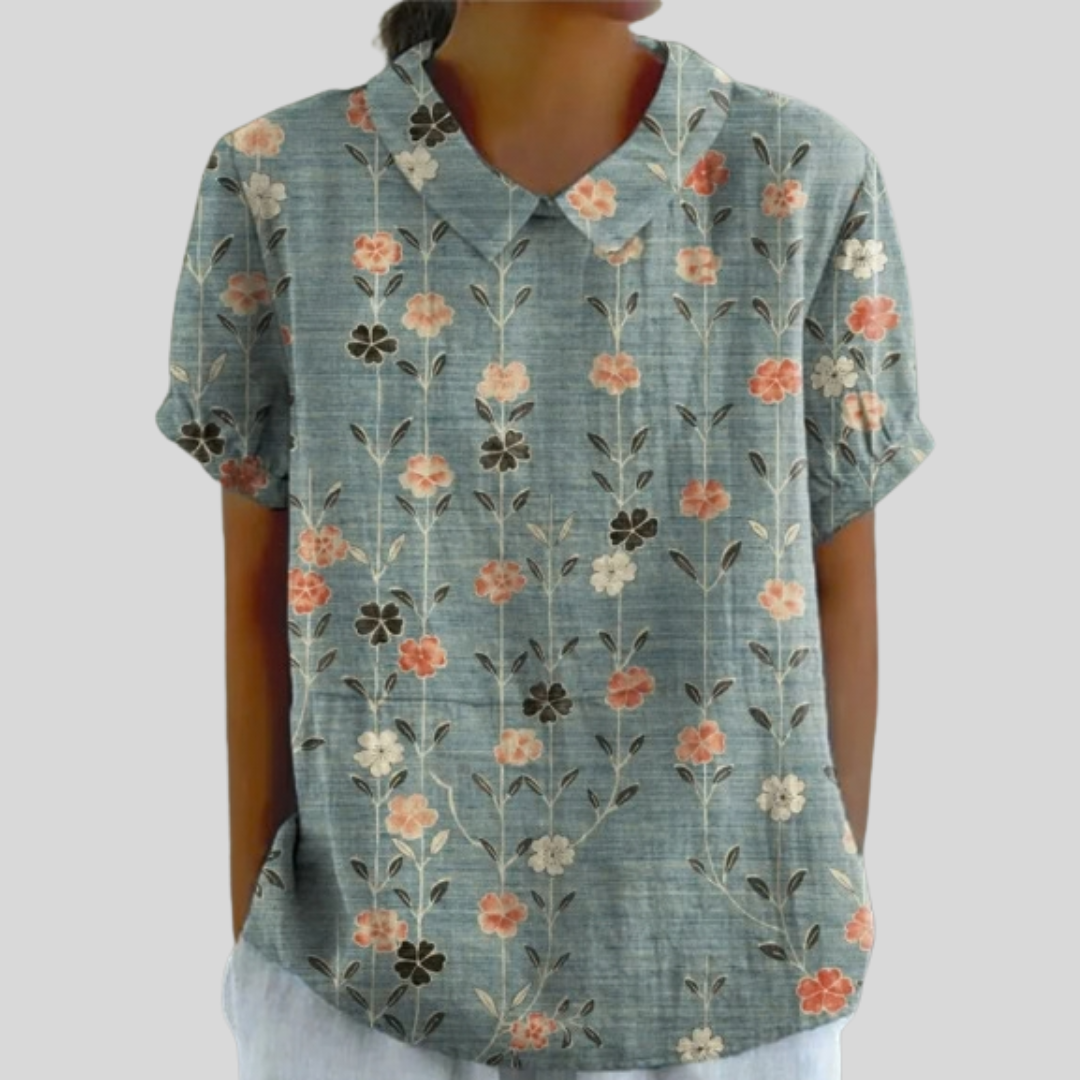 Floral Top - Sage Green Floral