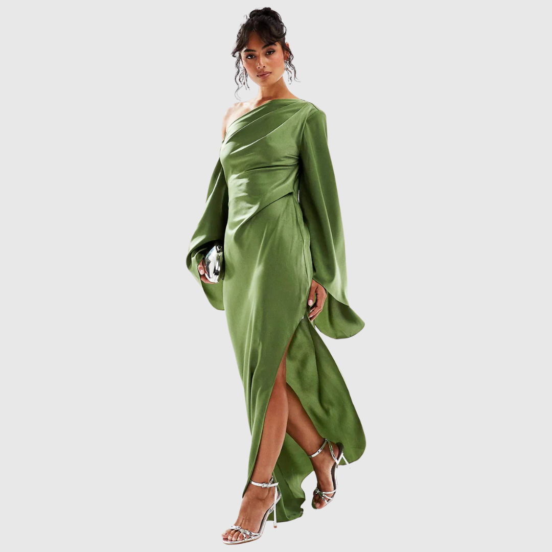Satin Flow Maxi Dress
