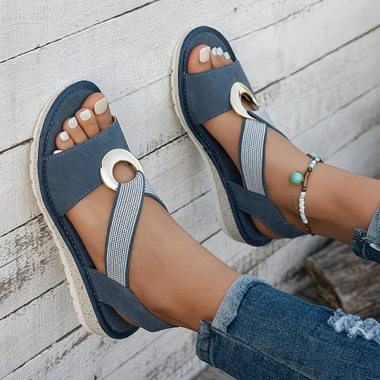 SVEA | Doreen Bequeme Slip-on-Sandalen