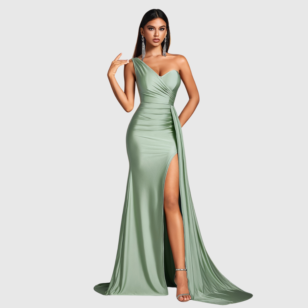 One-Shoulder Mermaid Gown