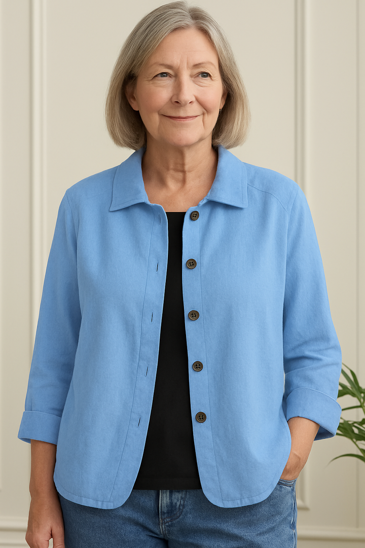 SVEA | Marilla Klassischer Leichter Hemd-Cardigan