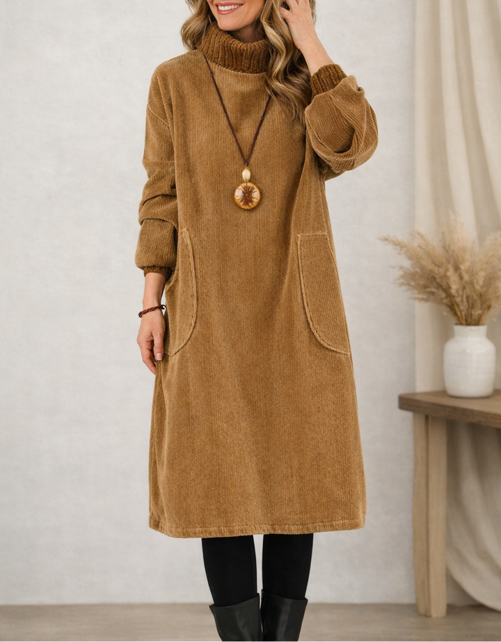 SVEA | Rollkragen-Midikleid