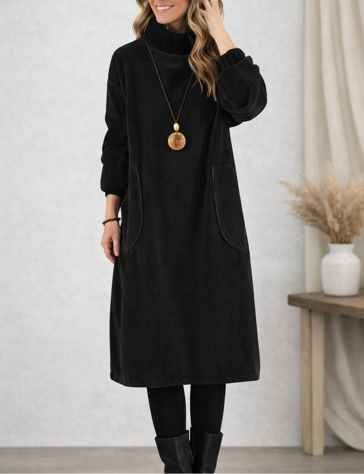 SVEA | Rollkragen-Midikleid