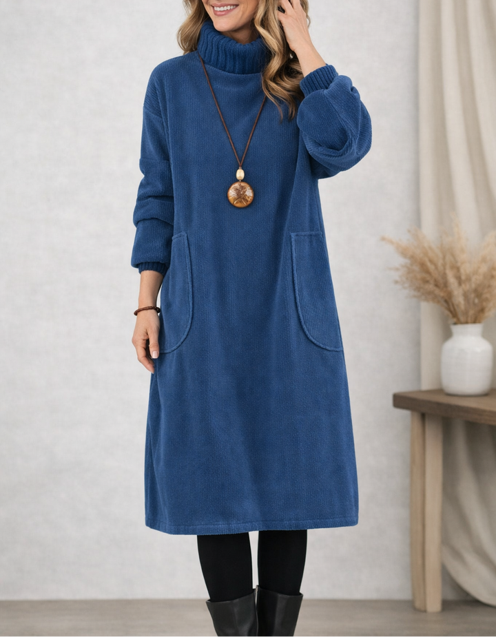 SVEA | Rollkragen-Midikleid