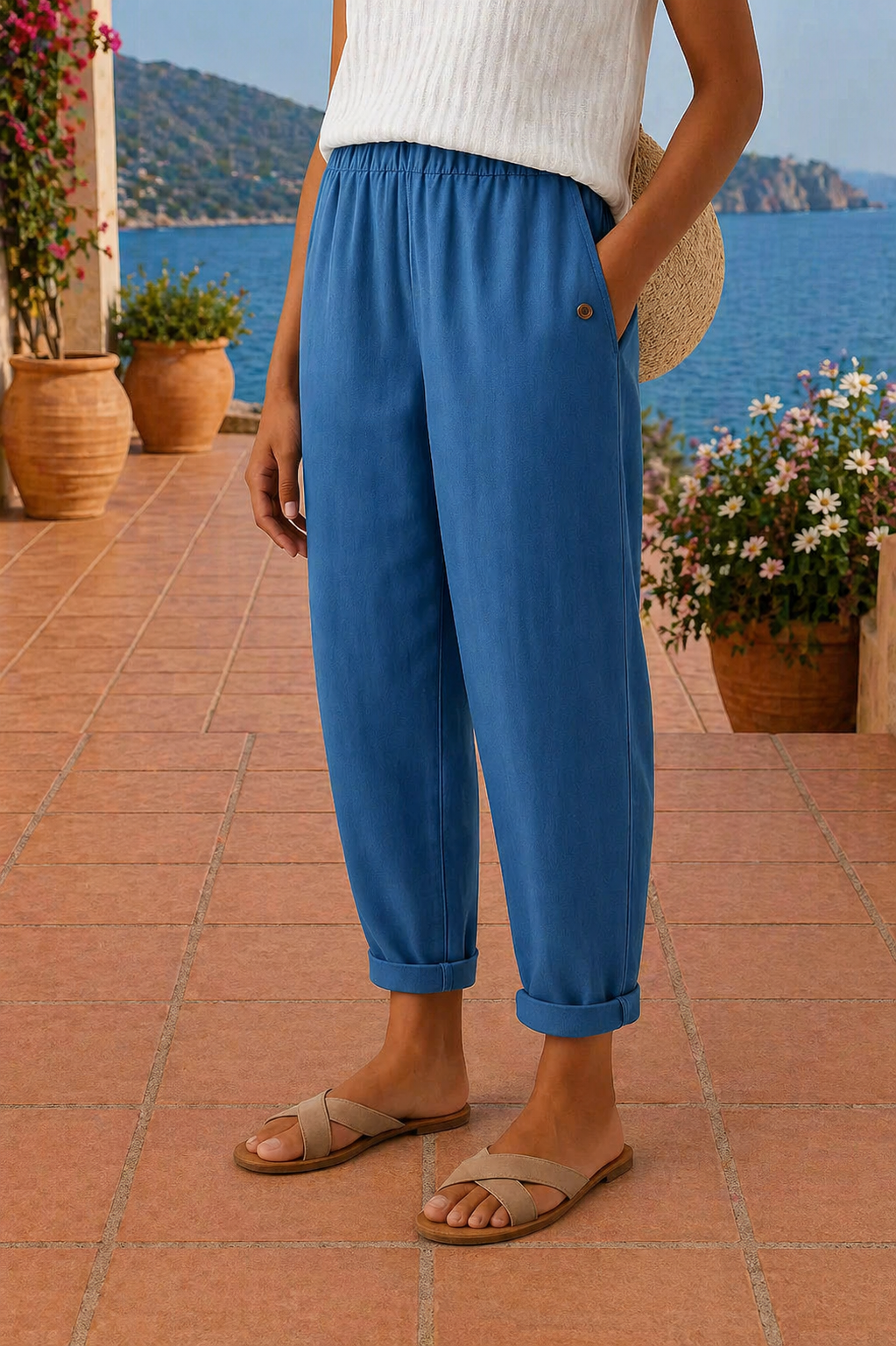 Jane | Luftige Leinenhose