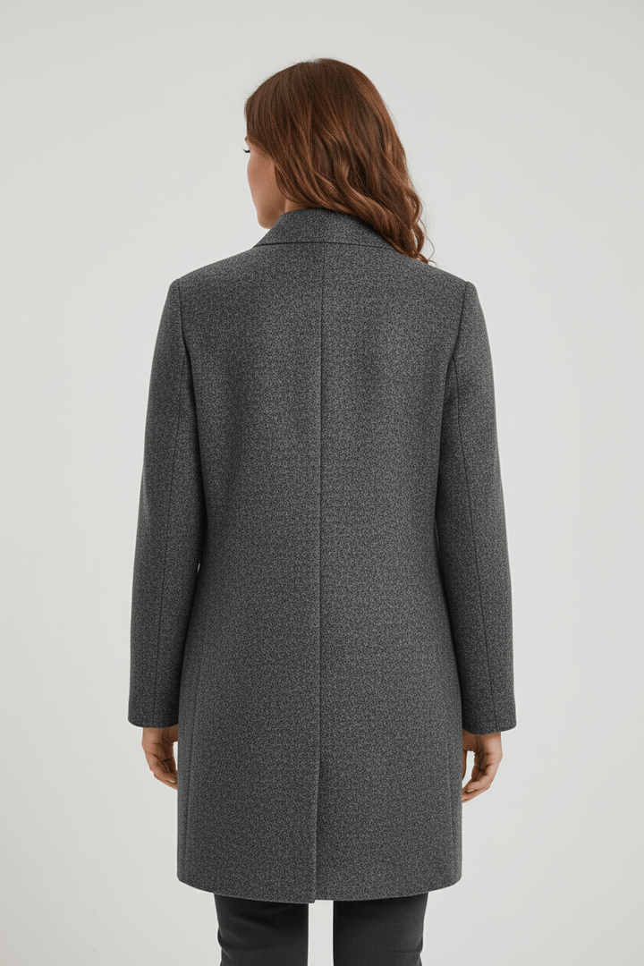 Fitted Wool-Blend Coat
