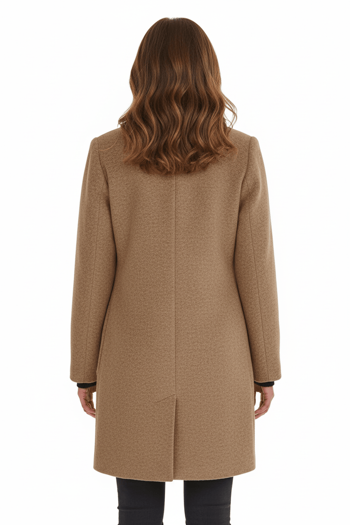 Fitted Wool-Blend Coat