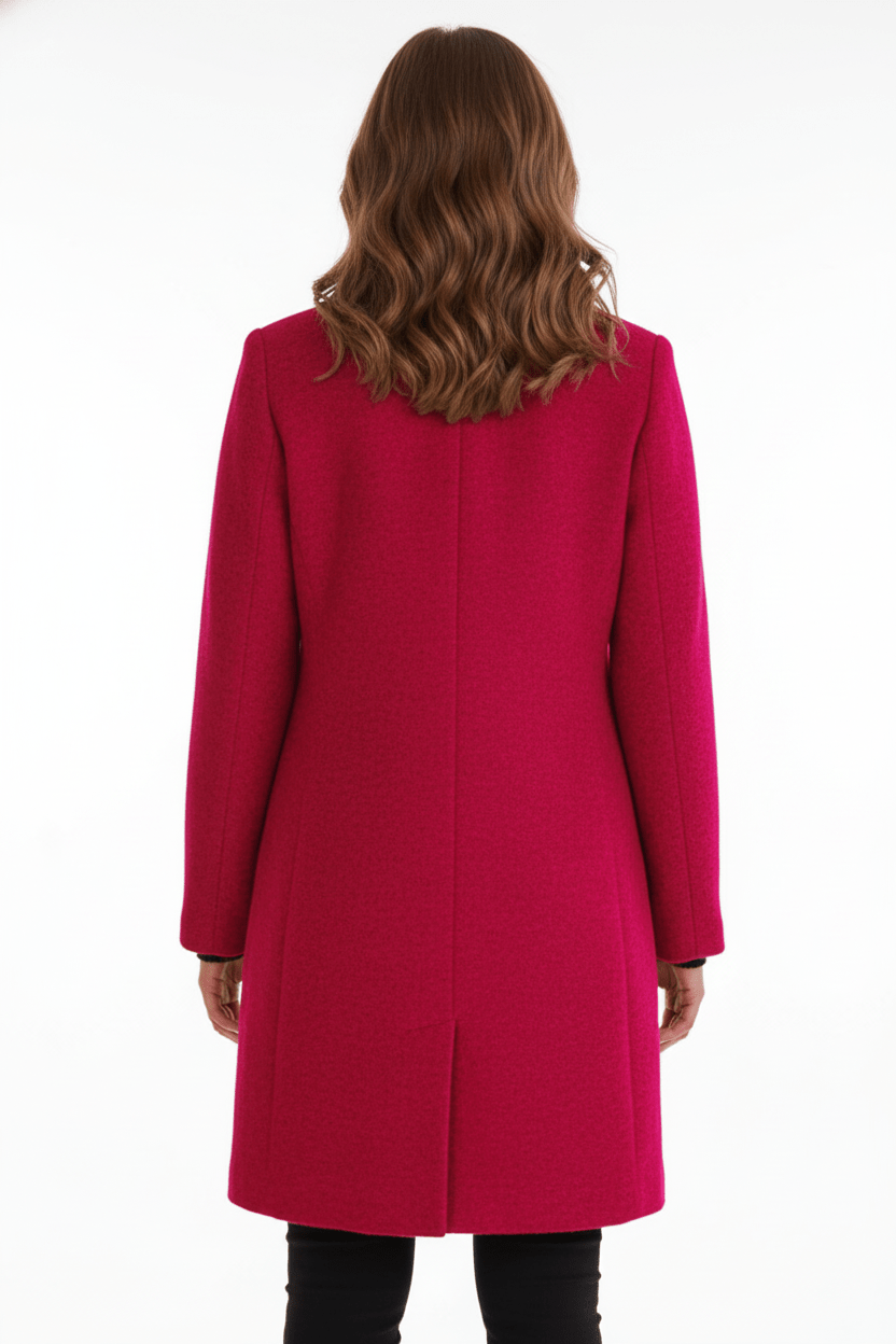 Fitted Wool-Blend Coat