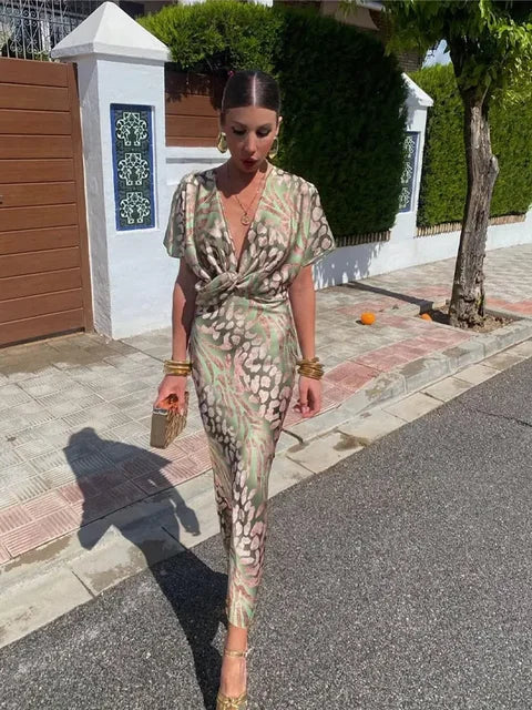 Copper Midi Dress