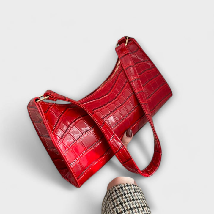 SVEA | Olivia Glänzende Lederhandtasche