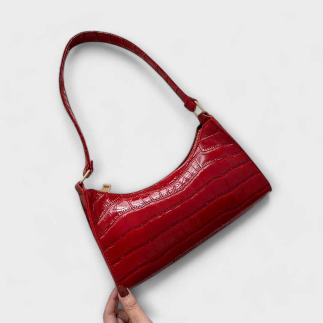 SVEA | Olivia Glänzende Lederhandtasche