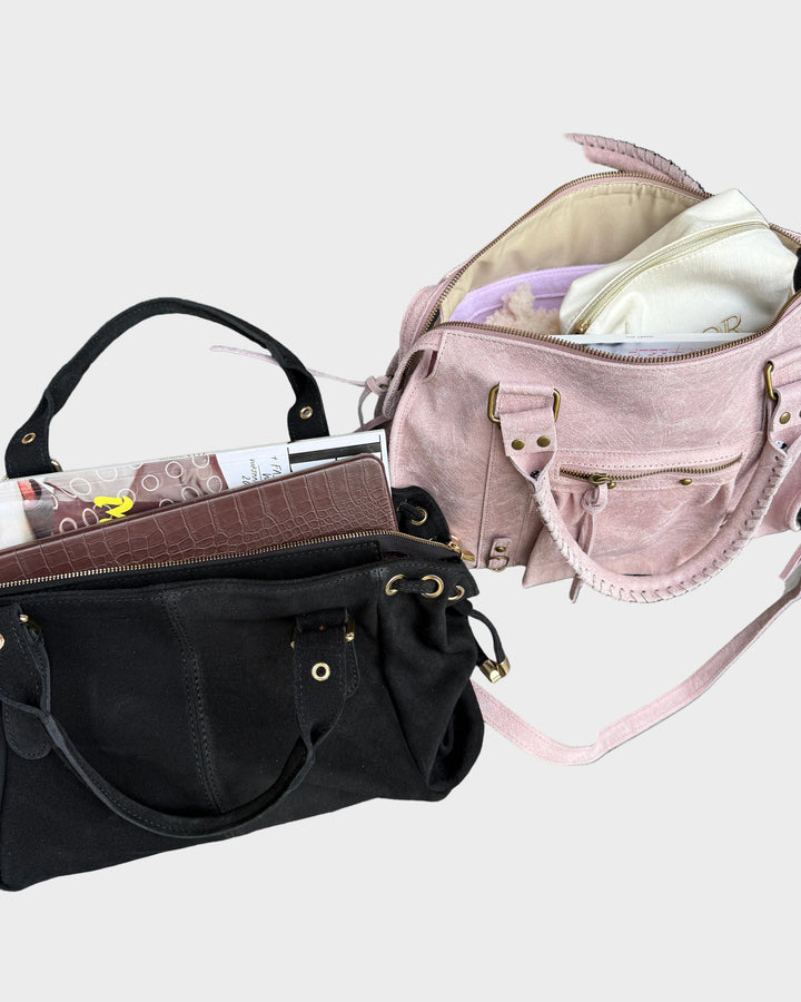 Jane | Vanilla Pink Shoulder Bag with Zipper