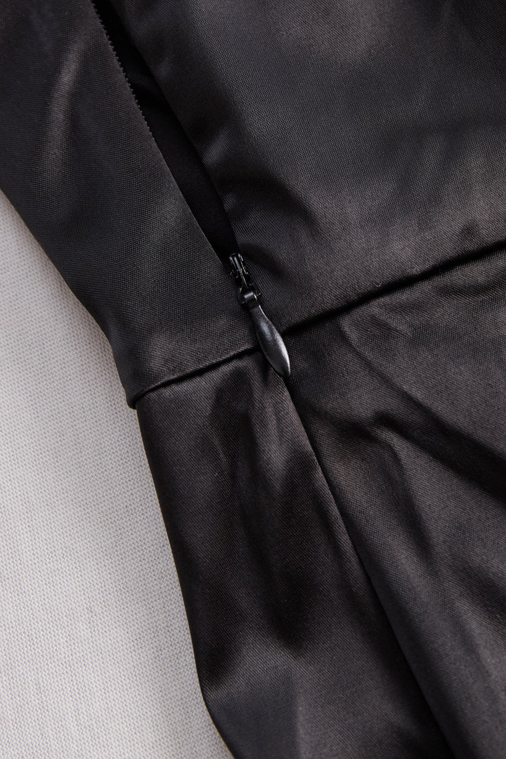 One-Shoulder Black Gown