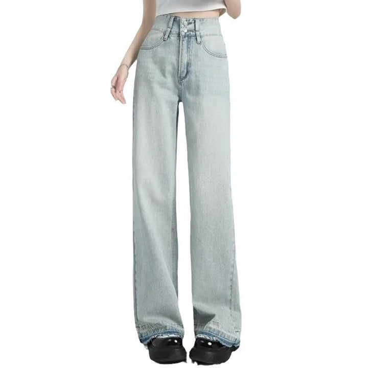 Summer Loose Fit Hem Jeans