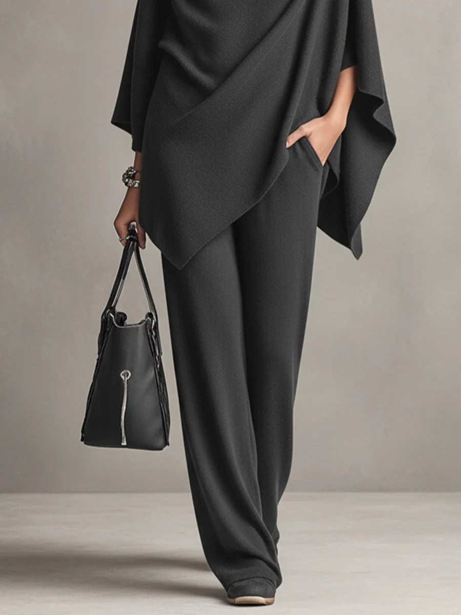 Elegant Drape Two-Piece Set