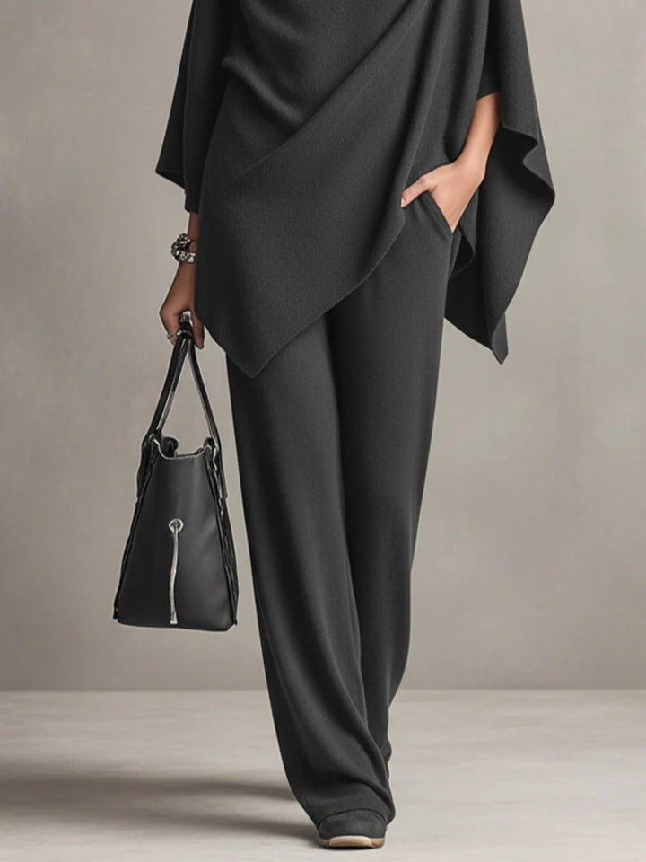 Elegant Drape Two-Piece Set