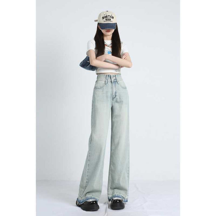 Summer Loose Fit Hem Jeans