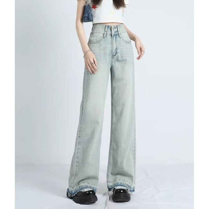 Summer Loose Fit Hem Jeans