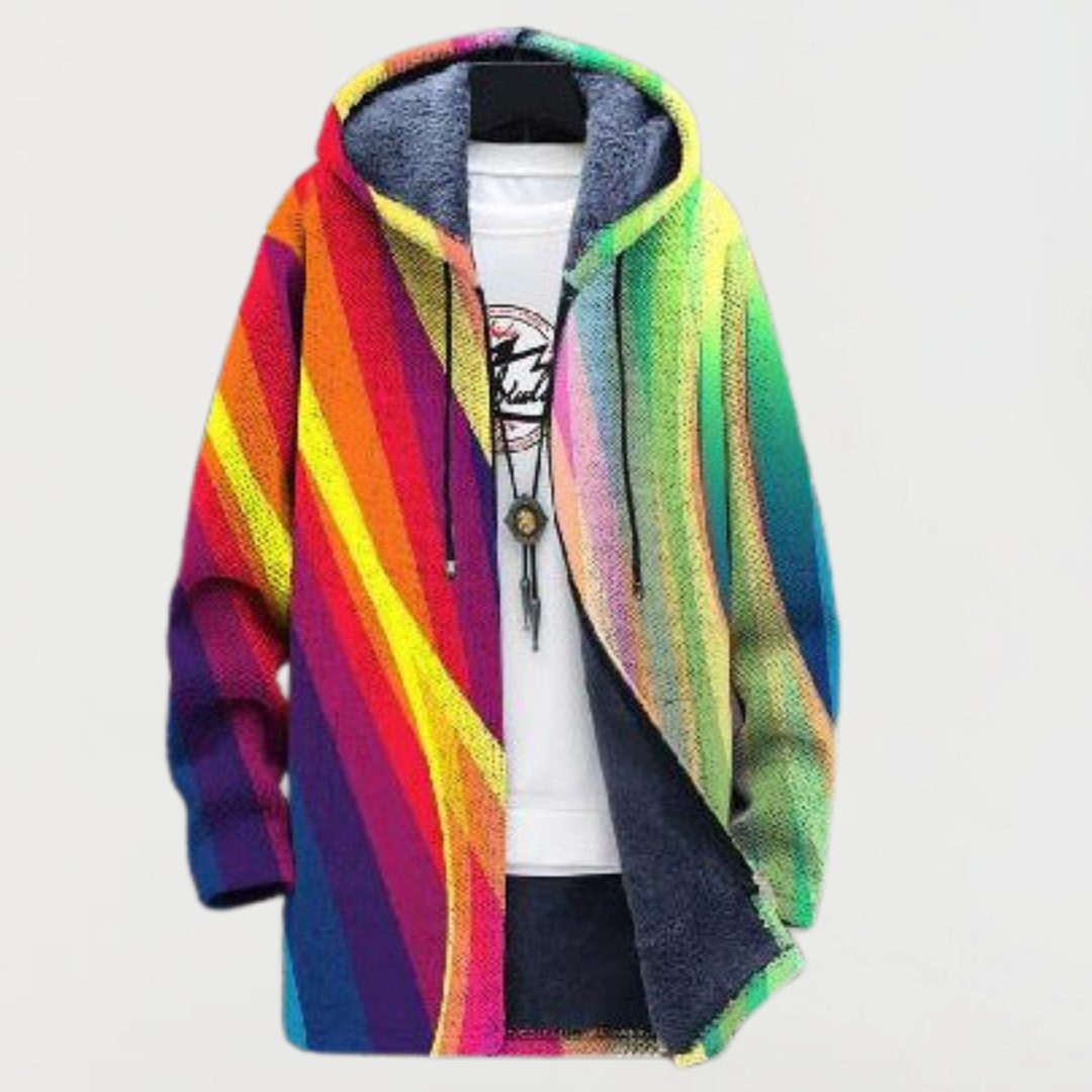 Emilia – Rainbow Stripe Jacket
