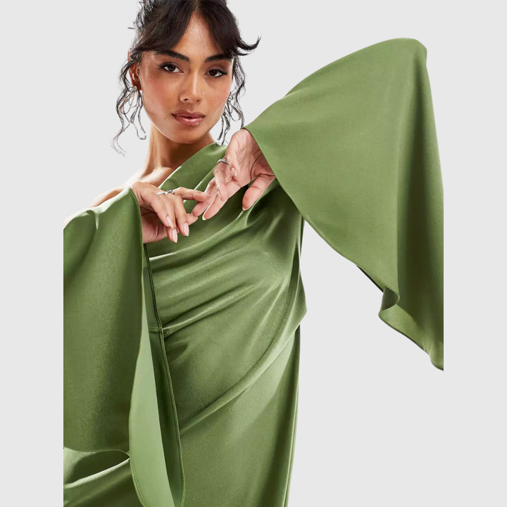 Satin Flow Maxi Dress