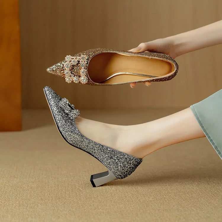 Theresa | Glitter Pumps