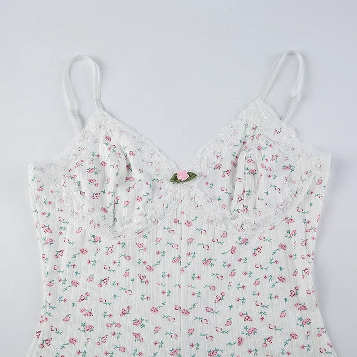 Dreamy Floral Sleeveless Bodysuit