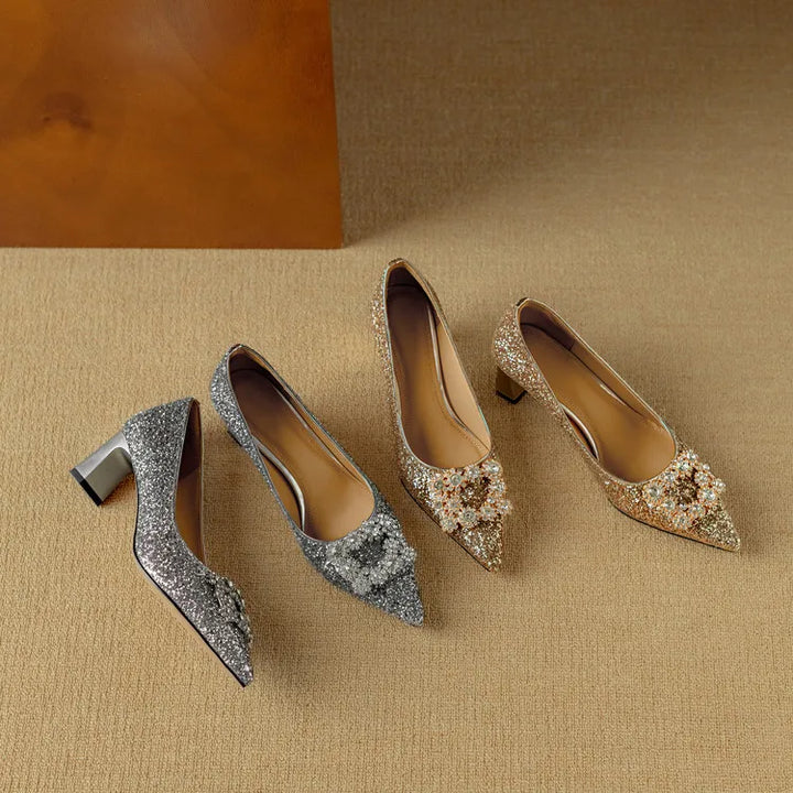 Theresa | Glitter Pumps