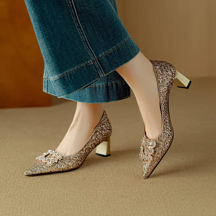 Theresa | Glitter Pumps