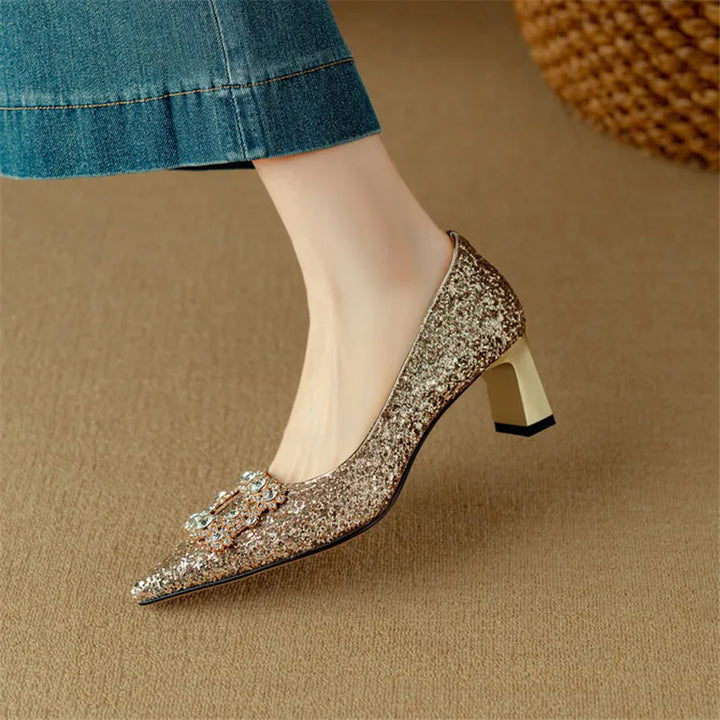 Theresa | Glitter Pumps