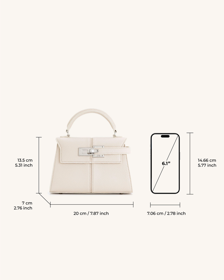 Top Handle Bag - White