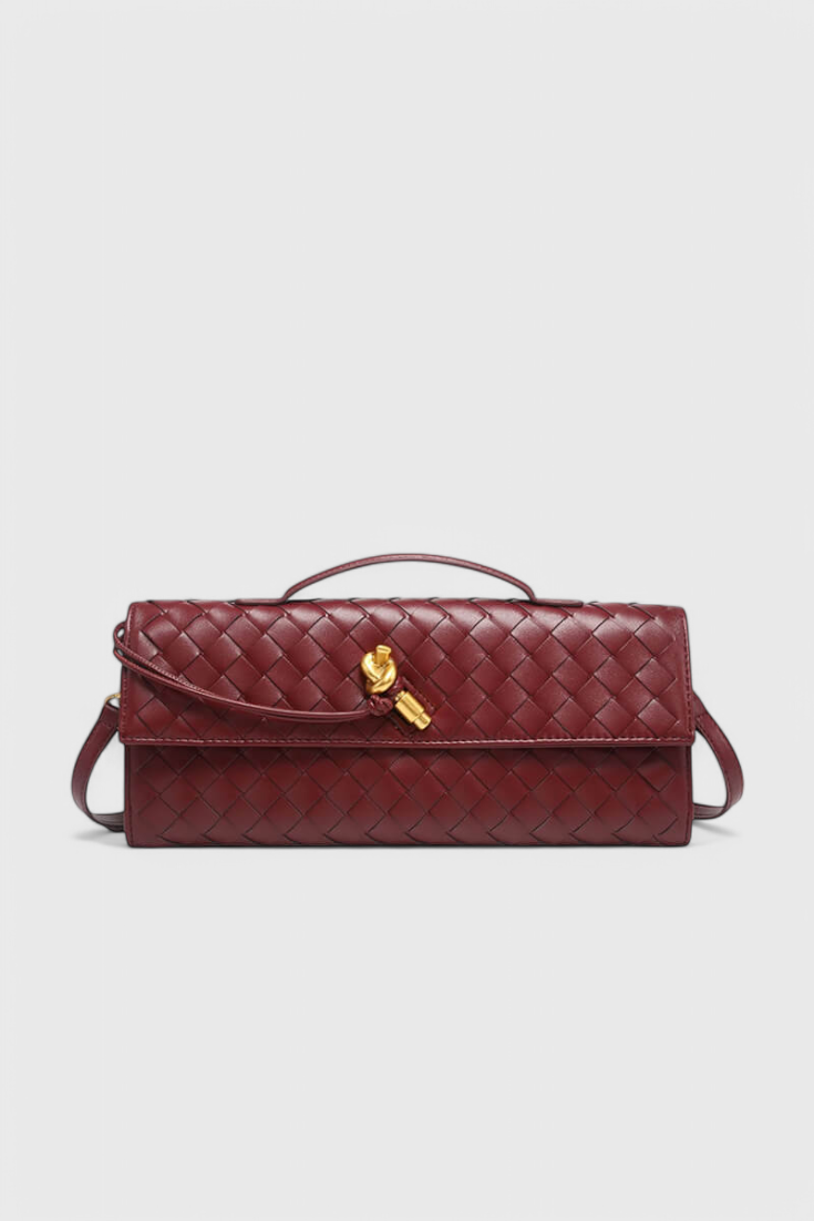 Jane | Clutch mit Goldknoten-Detail
