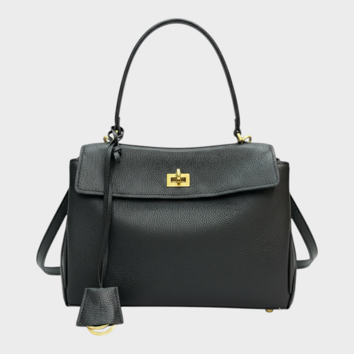 Jane | Structured Leather Bag with Magnetic Flap