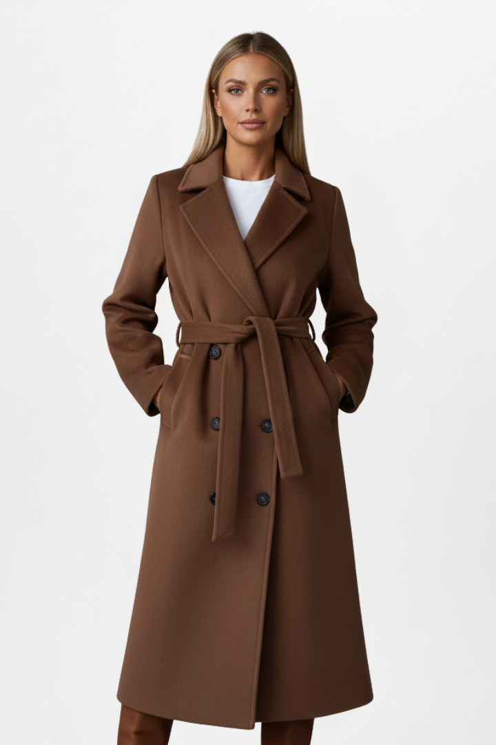 Double-Breasted Long Coat