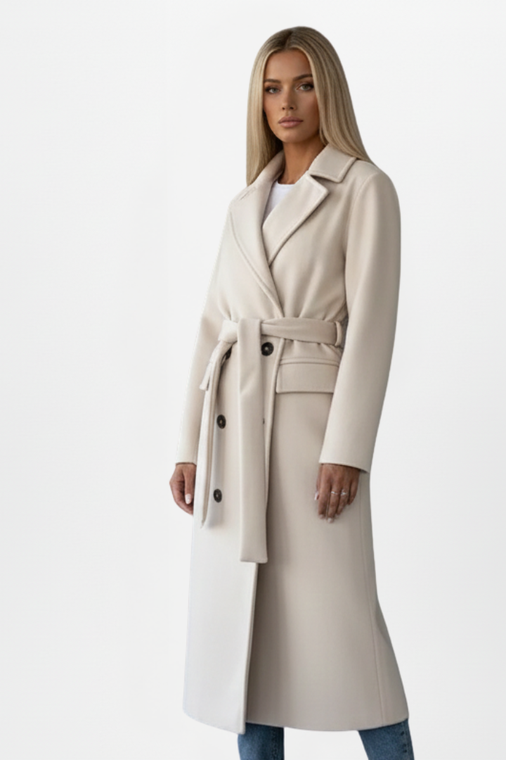 Double-Breasted Long Coat