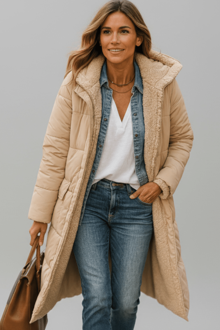 Longline Hooded Puffer Coat
