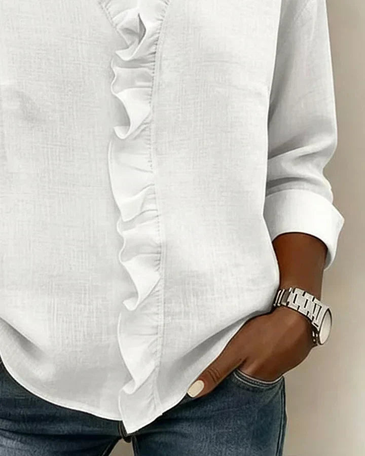 Jane | Edle V-Ausschnitt Bluse