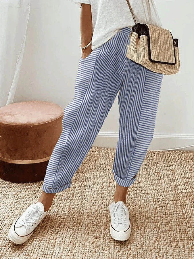 Jane | Stilvolle Streifenhose